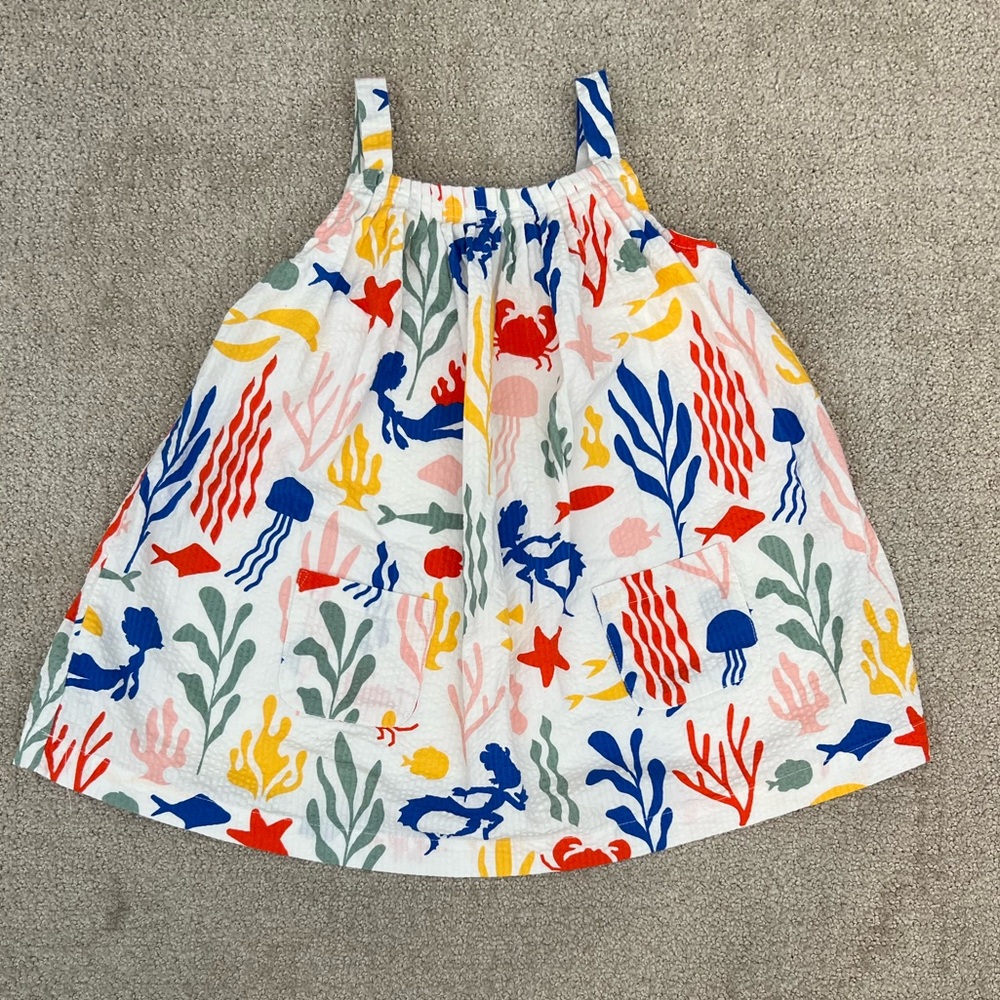Disney’s Luca theme dress. Ocean animal dress.